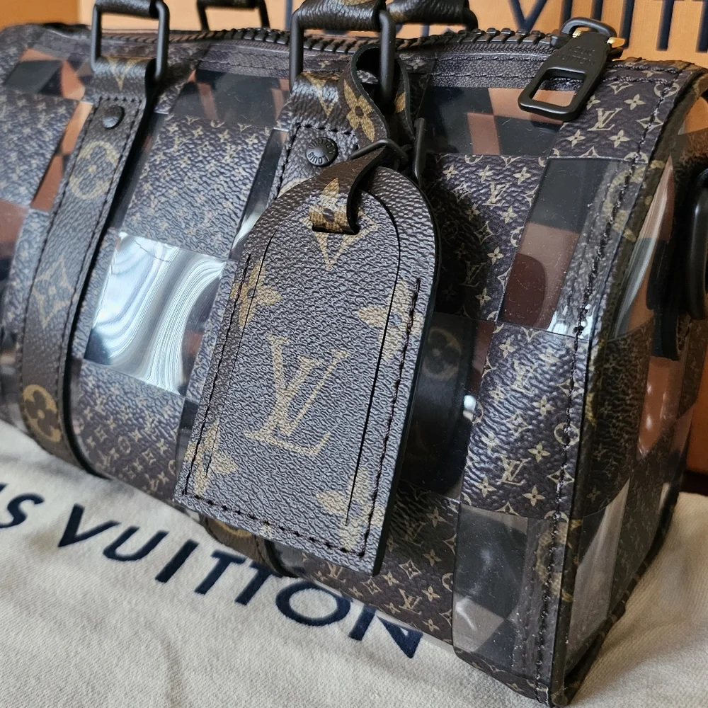 Louis Vuitton Keepall Bandouliere 25 Bag Monogram Chess Coated Canvas - Picture 8 of 16